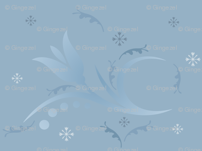 Tulip Mist small in blue © 2009 Gingezel Inc.