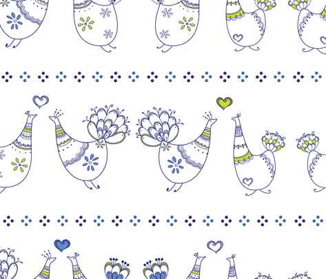 BlueBird-farmhouse fabric by abby_zweifel on Spoonflower - custom fabric
