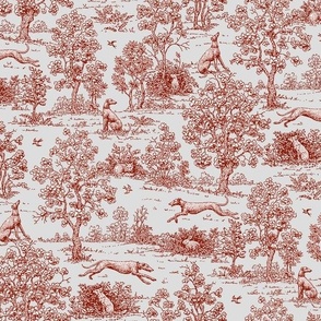 Gray and Burgundy Greyhound Toile ©2010 by Jane Walker