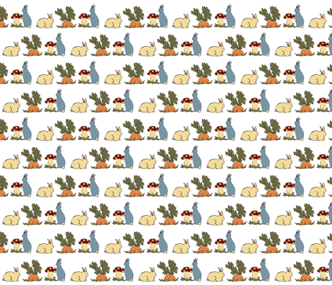 Year of the Rabbit-ed fabric by kri8f on Spoonflower - custom fabric