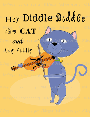 Hey Diddle Diddle Cat-gold
