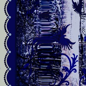 Flow blue Ice