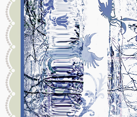 Delft blue Ice fabric by paragonstudios on Spoonflower - custom fabric