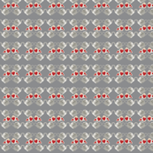 Teapots and Hearts-grey small
