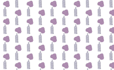Purple Hydrangea fabric by woodle_doo on Spoonflower - custom fabric