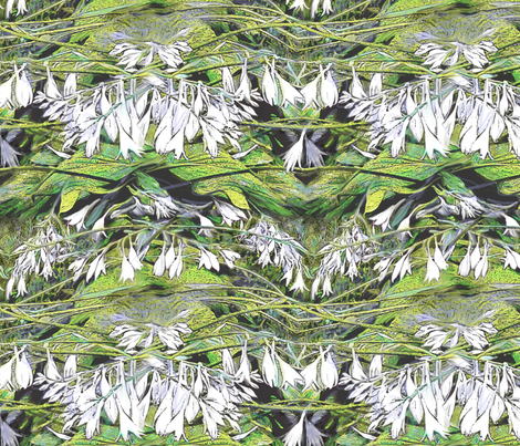 Hosta Black and White 2000 fabric by wren_leyland on Spoonflower - custom fabric