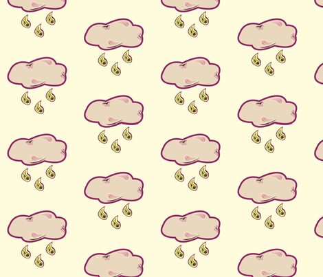 Paisley_Rain large scale fabric by featheredneststudio on Spoonflower - custom fabric