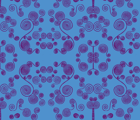 JamJax Blue Dizzy fabric by jamjax on Spoonflower - custom fabric