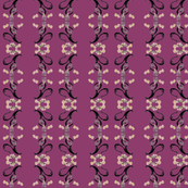 Whimsical E stripe -mauve rose