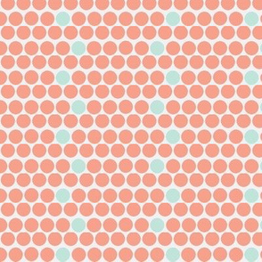 coral and clouds