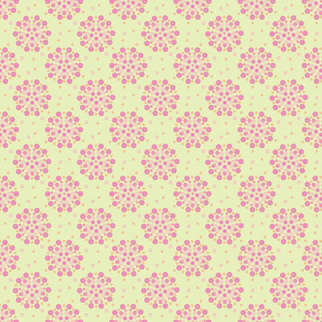 Isabelle Circles Pink fabric by kezia on Spoonflower - custom fabric
