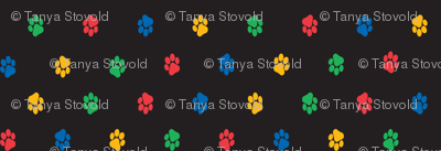 Paws (black background)