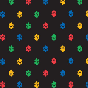 Paws (black background)