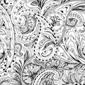Paisley - Black&White