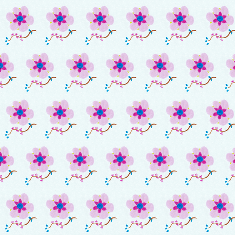 Flora Flower Japal fabric by angelgreen on Spoonflower - custom fabric