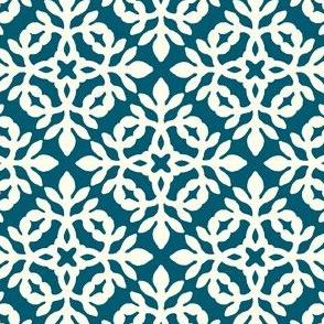 DEEP PEACOCK & cream mini-papercut2