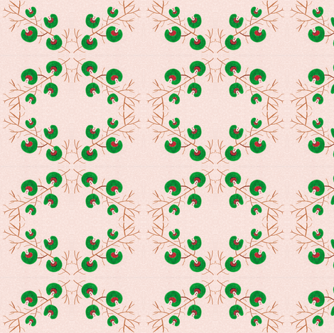 Flora Green Magic fabric by angelgreen on Spoonflower - custom fabric