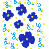 Flora Flower Blue