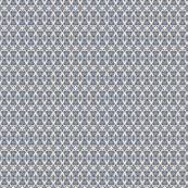 Lace damask jewel- blue bone