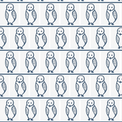 inuit_mini_owl_quilt_blue_on_white_canada