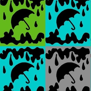 Rain Storm with Umbrella