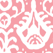 warm pink ikat