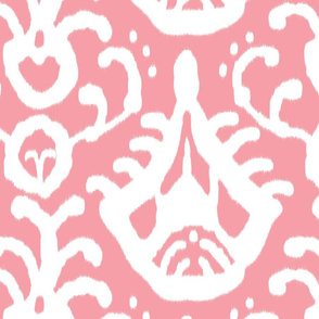 warm pink ikat