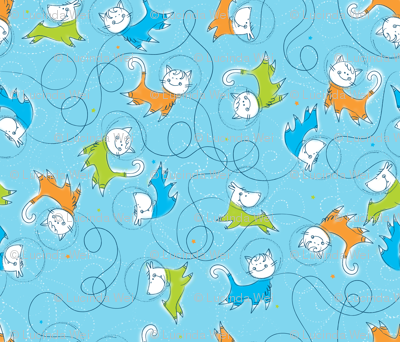 Joc and Zo in Space - Blue    © Lucinda Wei