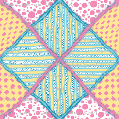 Harlequin Darling #1 with fur - 2 inch