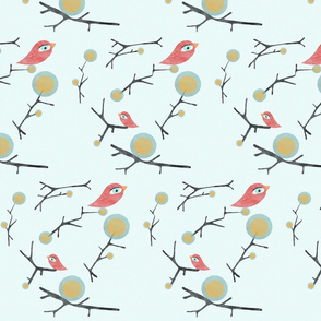Tree bird blue sky