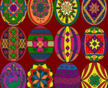 Colored Pysankys