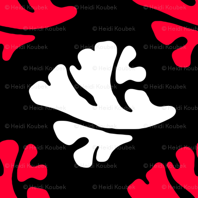 red white leaves