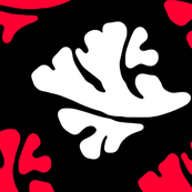 red white leaves