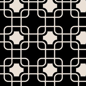 hollywood trellis black and champagne