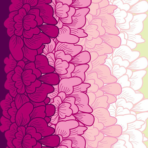 Pink Flower Border