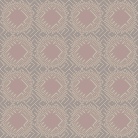 Edgy Circles in beige with pink squares © 2009 Gingezel Inc.