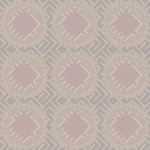 Edgy Circles in beige with pink squares © 2009 Gingezel Inc.