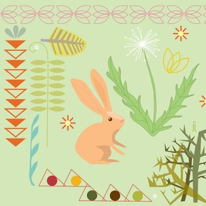 rabbit on the green