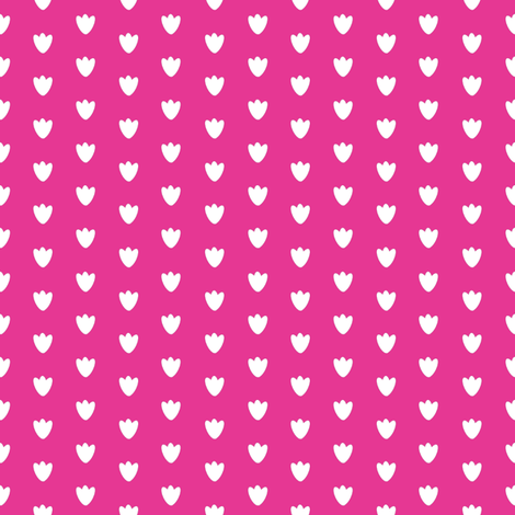 Hot Pink Blossom Dots fabric by brandymiller on Spoonflower - custom fabric