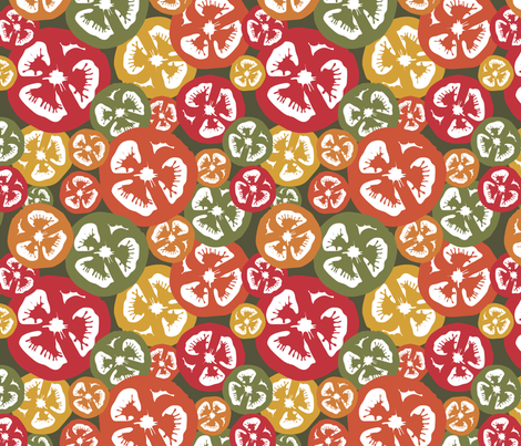 tomatoes fabric by littlemomodesign on Spoonflower - custom fabric