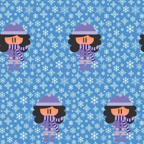 Winter girl (enhanced color)