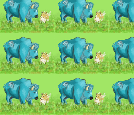 Imaginary Animals  fabric by salzanos on Spoonflower - custom fabric