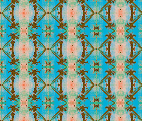 Bamboo Forest and Blue Skies fabric by susaninparis on Spoonflower - custom fabric