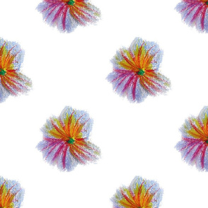 Pastel_drawing_little_flowers_on_white