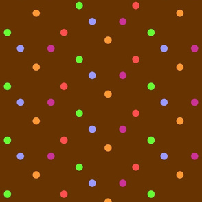Dots over brown