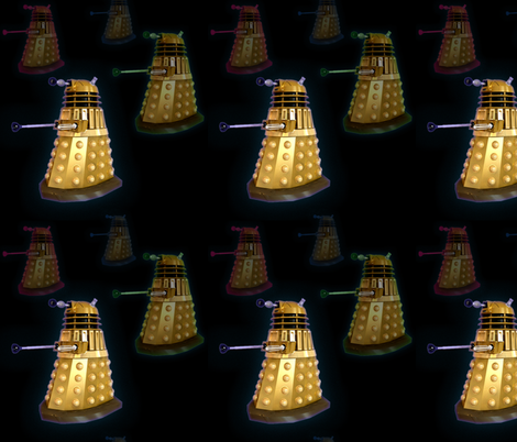 Dalek Invasion! fabric by dalex on Spoonflower - custom fabric