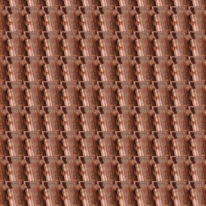 Rust Spool Brick Mosaic