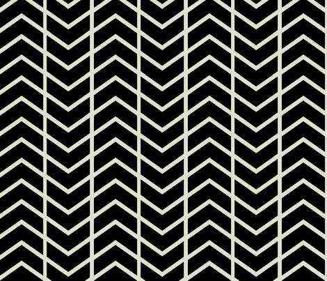 chevron stripe black and champagne fabric by ninaribena on Spoonflower - custom fabric