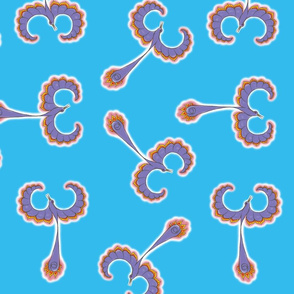 small_phoenix_scattered_repeat_turquoise (Please view in swatch for details)