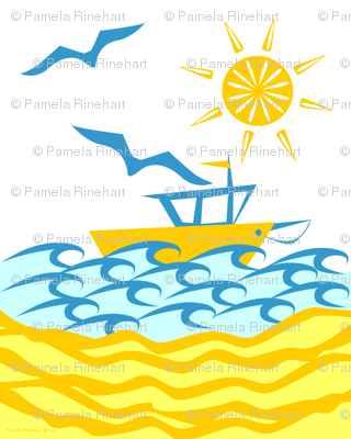  ©2011  Seaboat Shower Curtain